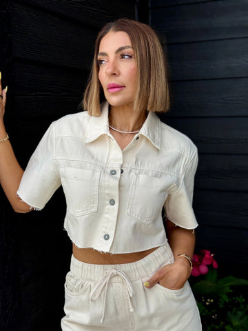 Marta Denim Shirt Jacket - theClothesRak